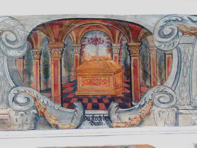 Fresco illustrating &ldquo;Ark of the Covenant&rdquo;